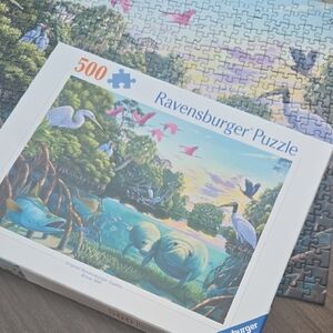 Ravensburger Puzzle with Blue and Green Nature Scene
